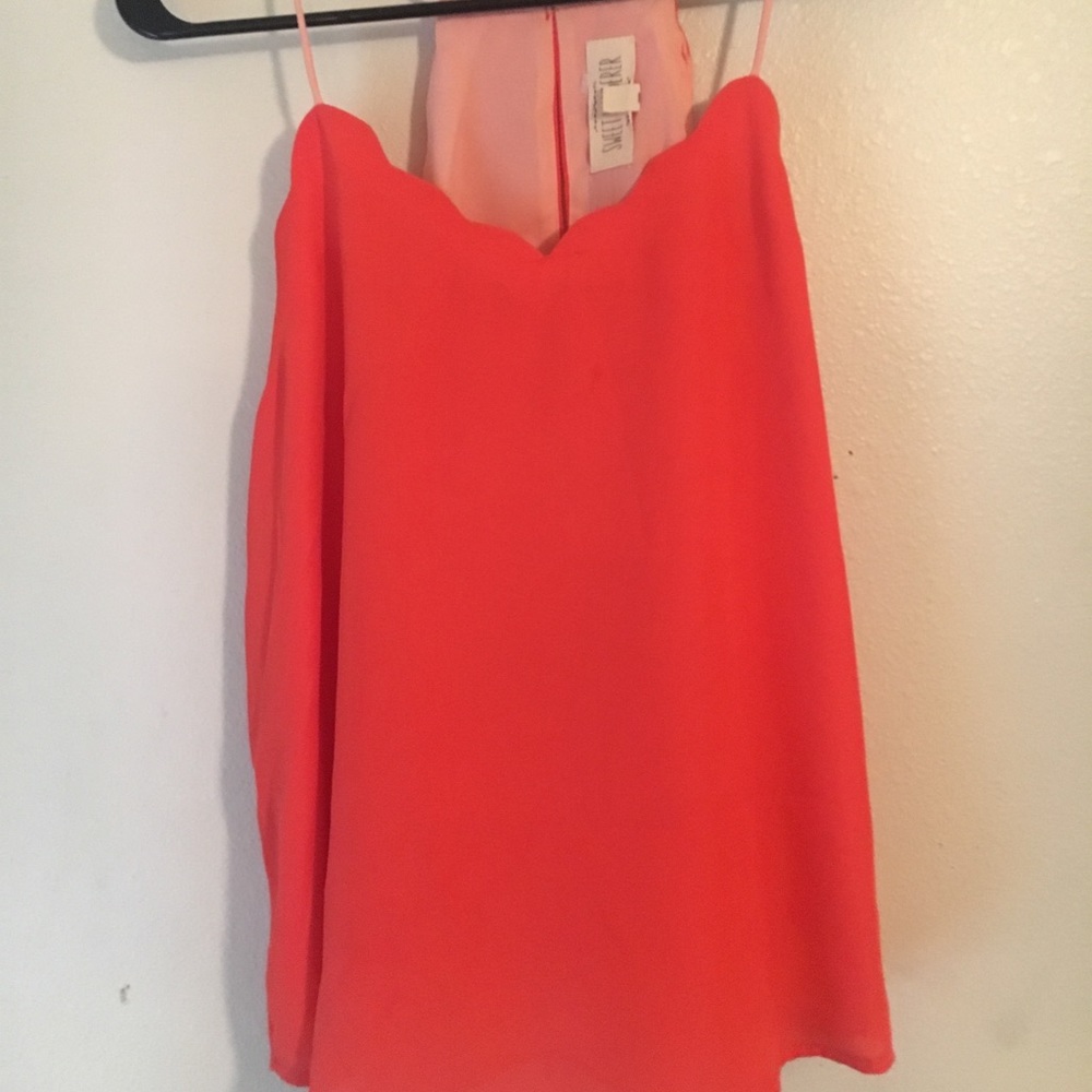 Bright Orange tank top blouse